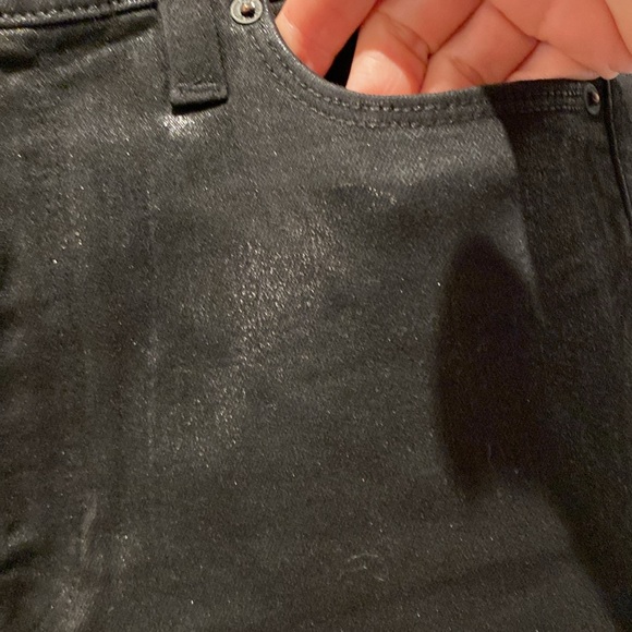 Hudson jeans, Barbara Coated High Waist Ankle Straight Leg Jean, 27, blackEUC - Picture 9 of 12